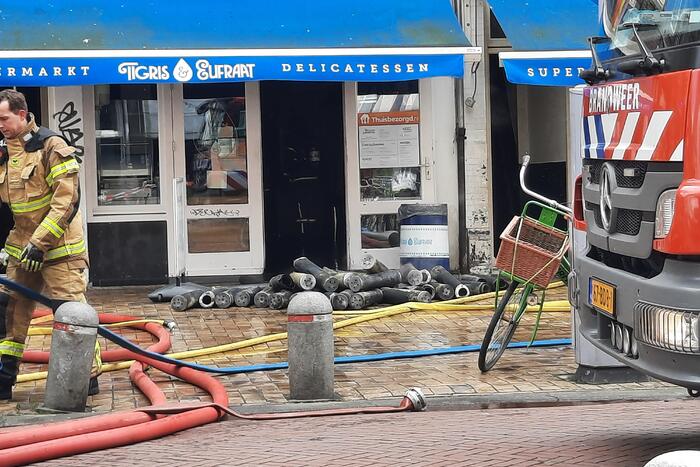 Gewonde bij hevige brand in horecazaak