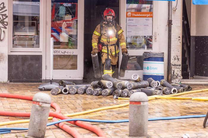 Gewonde bij hevige brand in horecazaak