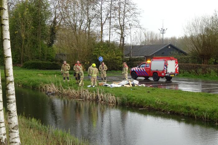Gedumpte motor aangetroffen in water
