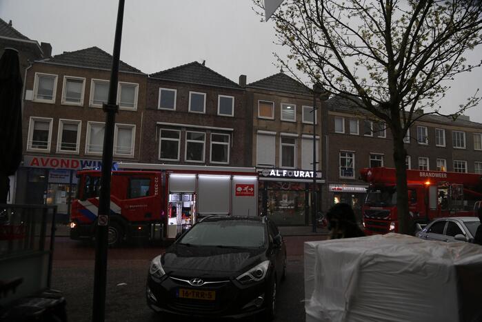 Brand in afzuiginstallatie