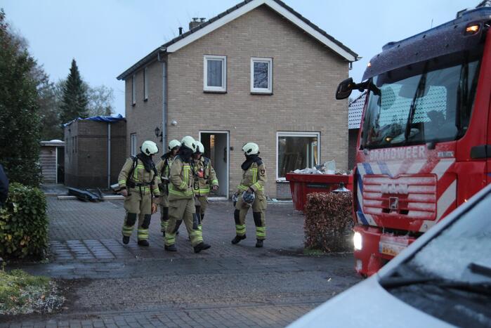 Brand bij woning snel onder controle