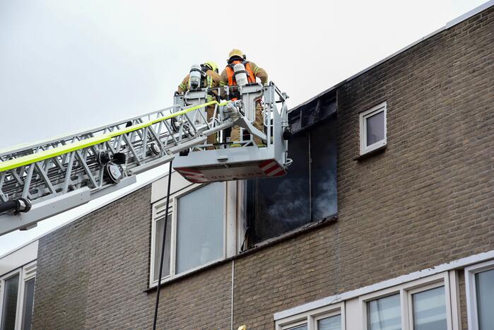 Slaapkamer compleet verwoest door uitslaande brand