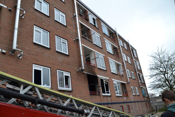 Flat ontruimd door brand