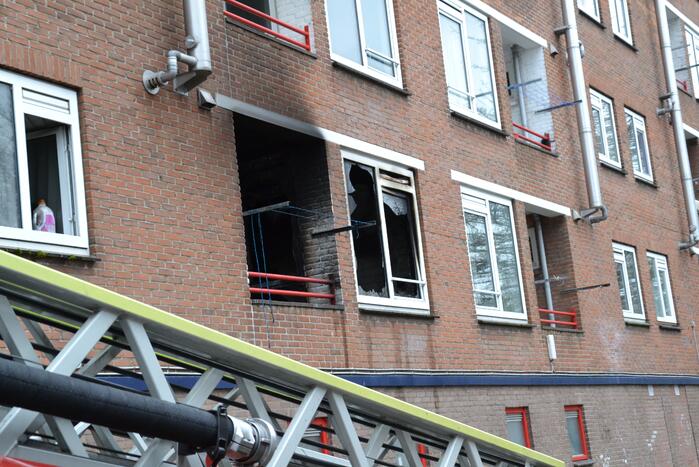 Flat ontruimd door brand