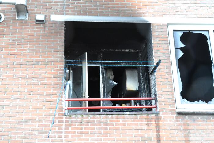 Flat ontruimd door brand