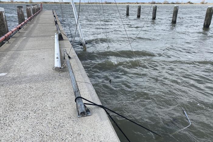 Zeilboot gezonken in Oostvaardersdiep