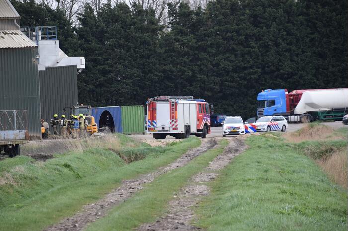 Veel rookontwikkeling bij brand in houtbedrijf
