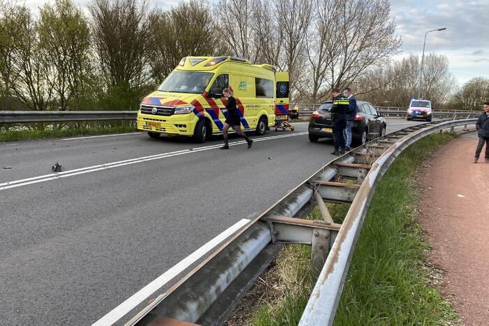 Motorrijder gewond bij ongeval
