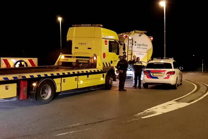 Een persoon aangehouden na ongeval