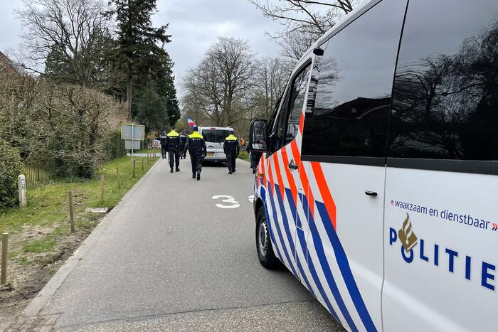 Demonstratie Kasteel Groeneveld tegen coronabeleid