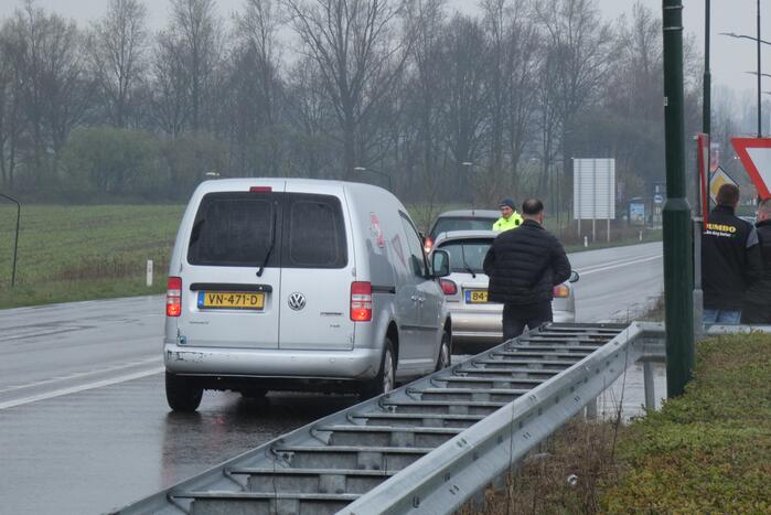 Veel schade bij ongeval met meerdere voertuigen