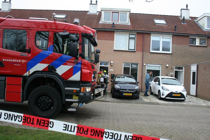 Veel rook bij brand in woning