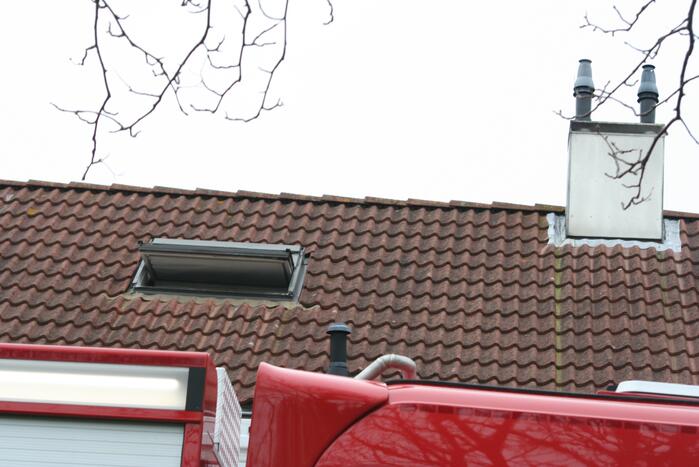 Veel rook bij brand in woning