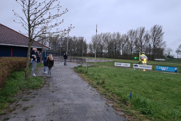 Traumahelikopter voor incident in woning