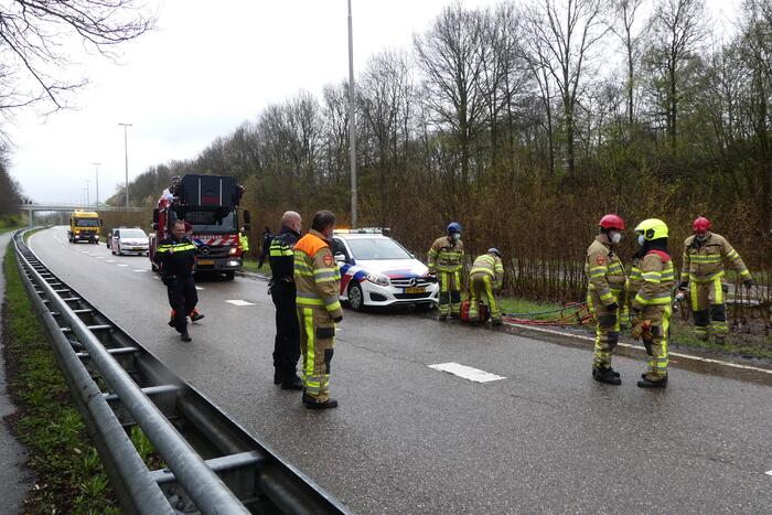Meerdere hulpdiensten ingezet voor ongeluk met personenauto