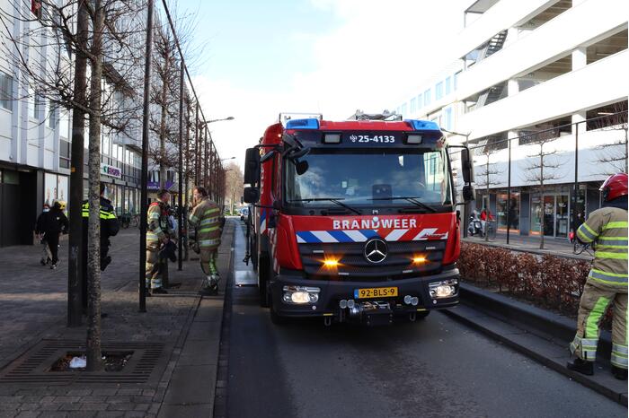 Brand in appartement Winkelcentrum Citymall