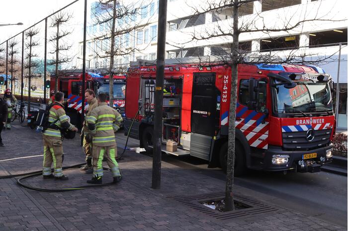 Brand in appartement Winkelcentrum Citymall