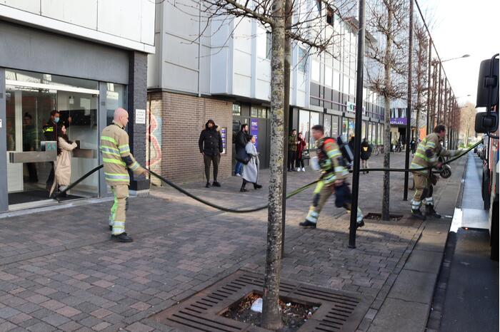 Brand in appartement Winkelcentrum Citymall