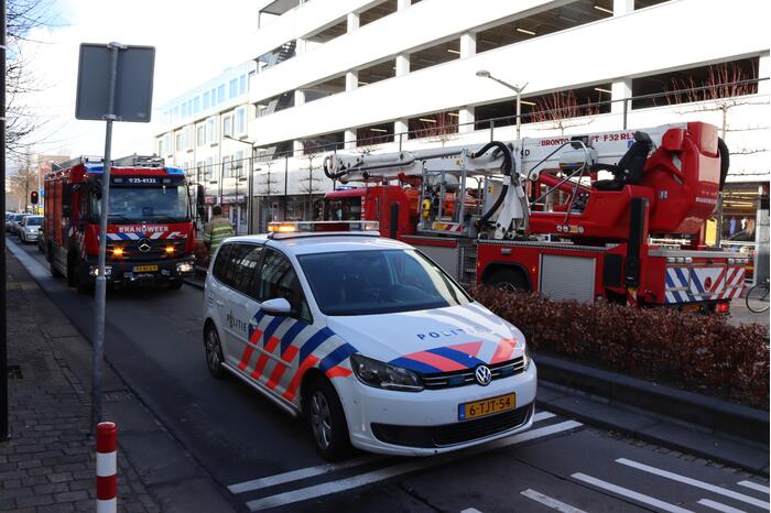 Brand in appartement Winkelcentrum Citymall