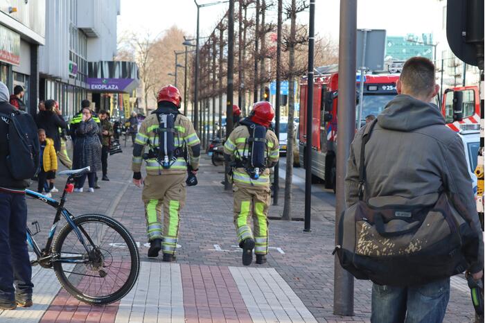 Brand in appartement Winkelcentrum Citymall