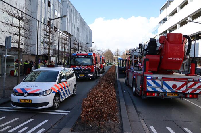 Brand in appartement Winkelcentrum Citymall