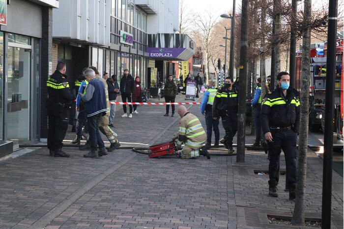 Brand in appartement Winkelcentrum Citymall