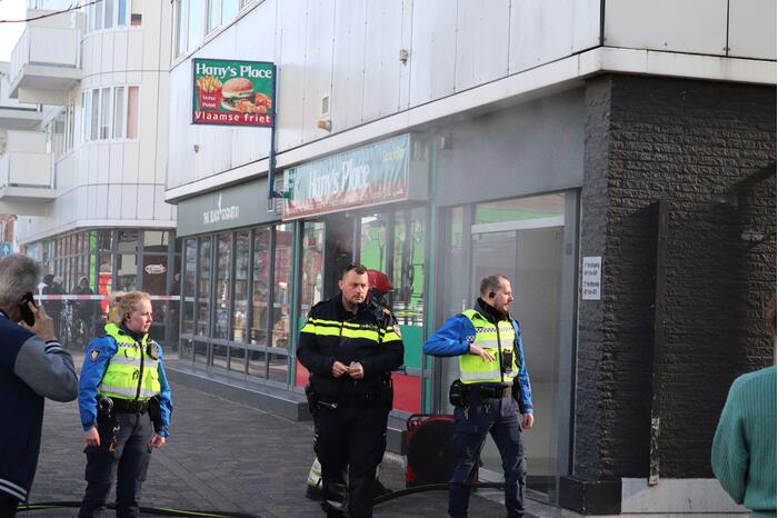 Brand in appartement Winkelcentrum Citymall