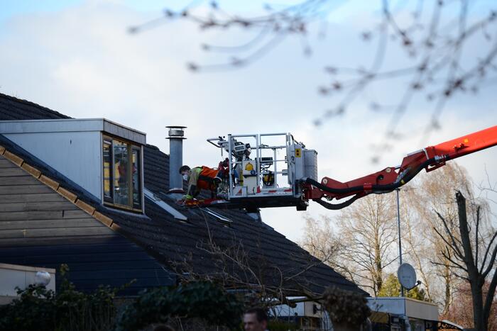 Traumahelikopter voor incident in woning