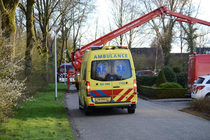 Traumahelikopter voor incident in woning