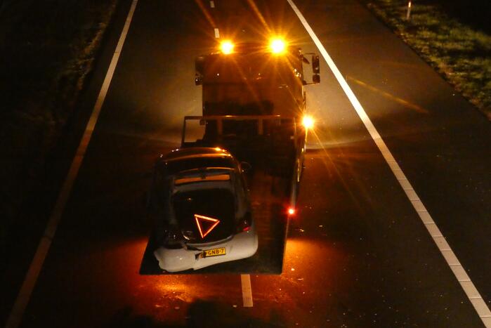 Een gewonde bij eenzijdig ongeval