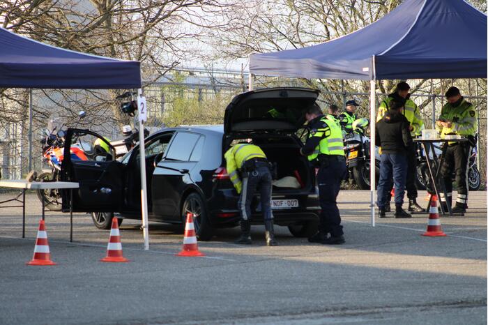 Grote verkeerscontrole door politie