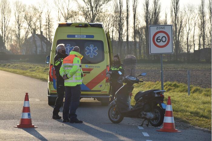 Scooterrijder gewond bij eenzijdig ongeval