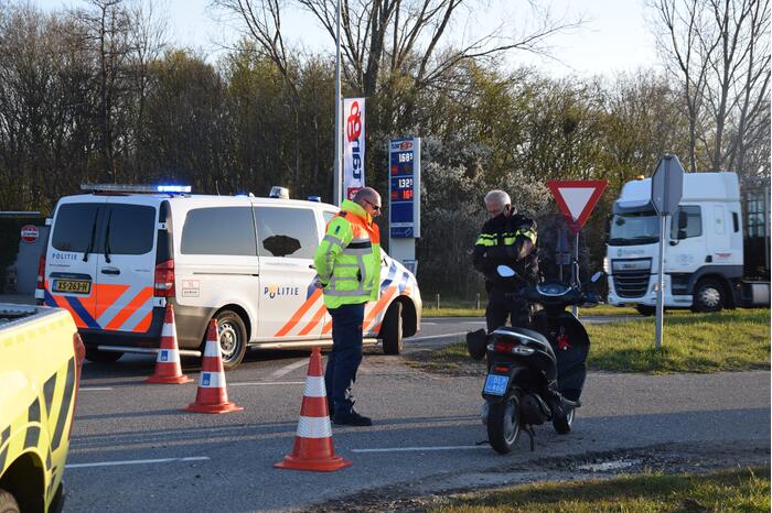 Scooterrijder gewond bij eenzijdig ongeval