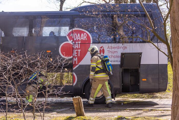 Toeringcar zwaar beschadigd door brand