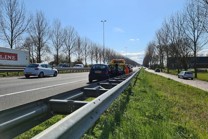 Bestuurder gecontroleerd na kop-staart ongeluk
