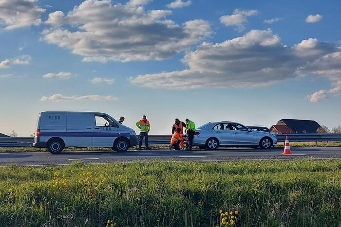 Jongen van dertien jaar gewond door kop- staart botsing