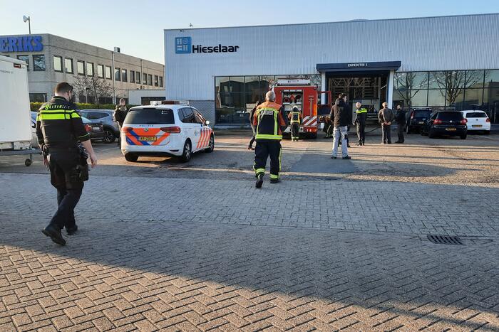 Brand in afzuigunit bedrijfspand
