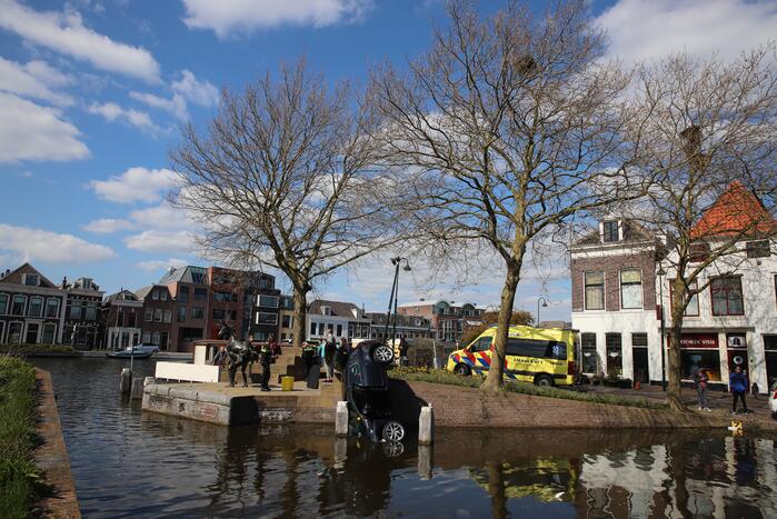 Personenauto belandt in water