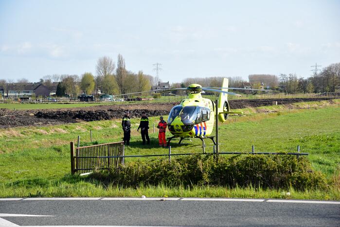 Scooterrijder zwaargewond bij eenzijdig ongeval