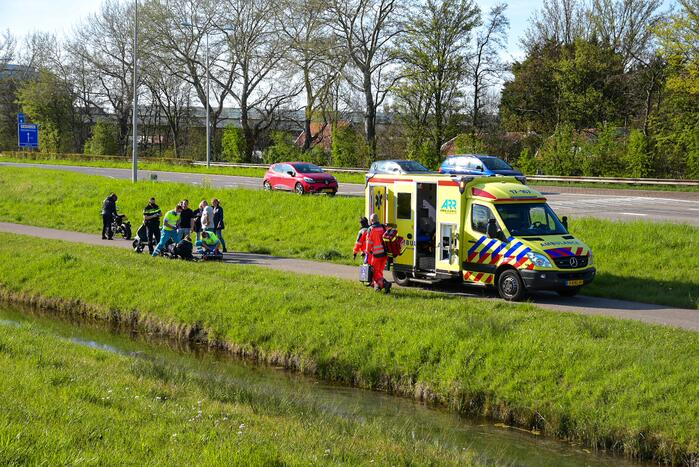 Scooterrijder zwaargewond bij eenzijdig ongeval