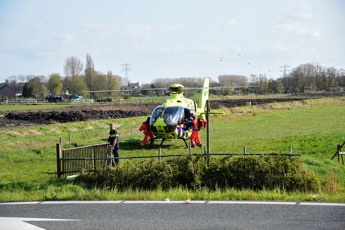 Scooterrijder zwaargewond bij eenzijdig ongeval