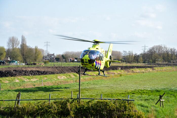 Scooterrijder zwaargewond bij eenzijdig ongeval