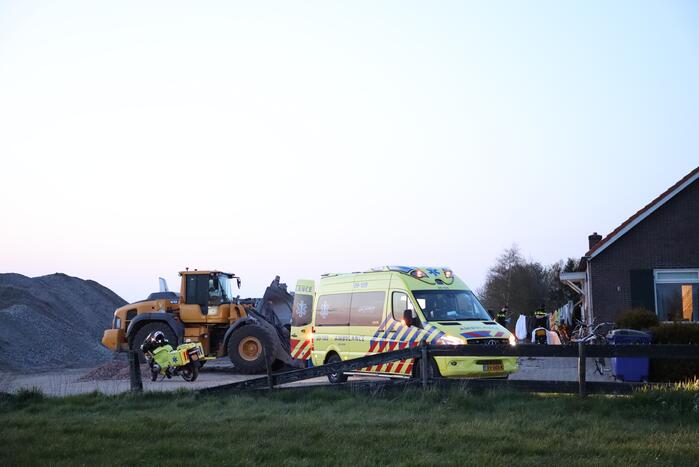 Traumahelikopter landt voor incident in woning