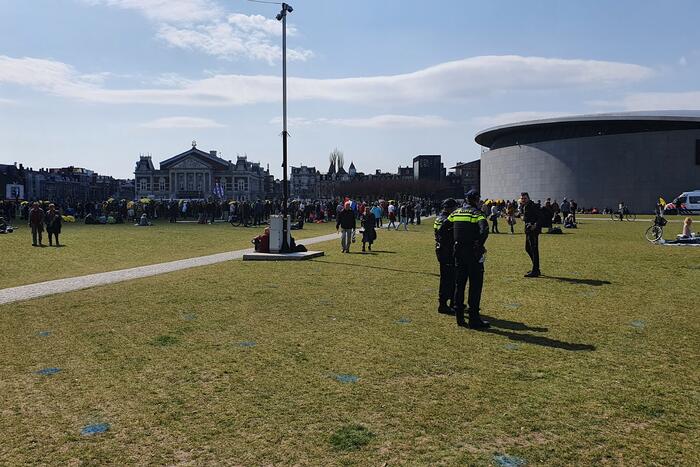 Grote drukte bij demonstratie