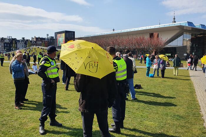Grote drukte bij demonstratie