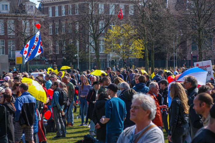Grote drukte bij demonstratie