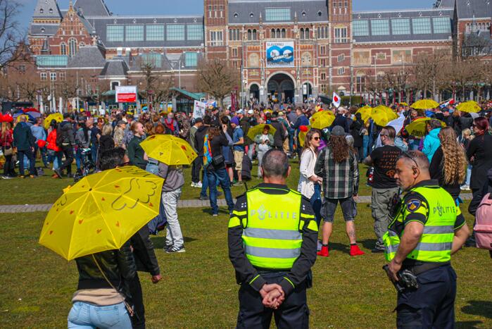 Grote drukte bij demonstratie