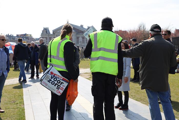 Grote drukte bij demonstratie