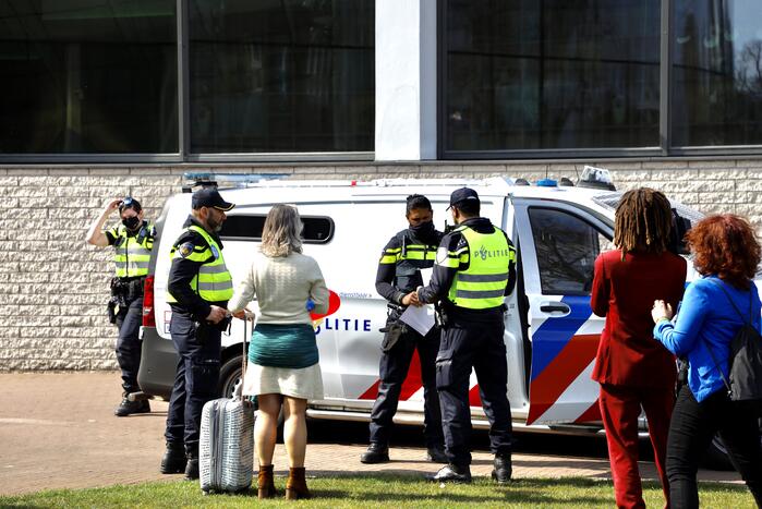 Grote drukte bij demonstratie