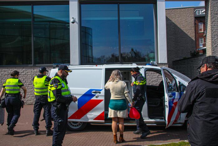 Grote drukte bij demonstratie